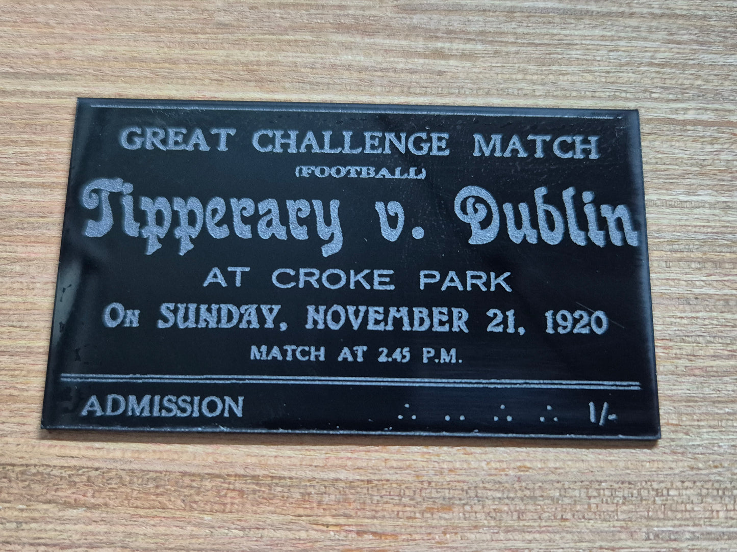 "Bloody Sunday" commemerative match ticket