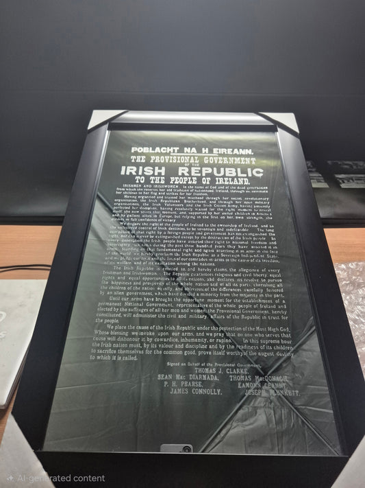 Engraved mirror: The Proclamation