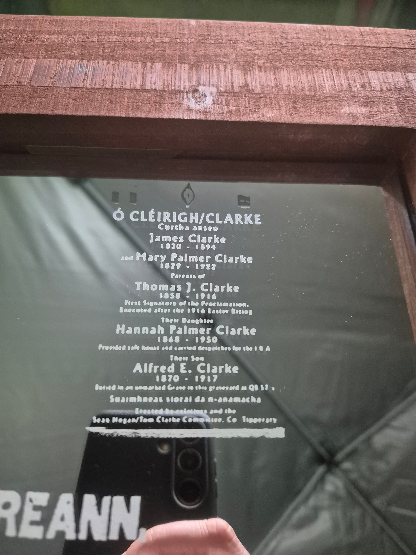 Limited Edition Tom Clarke Proclamation mirror