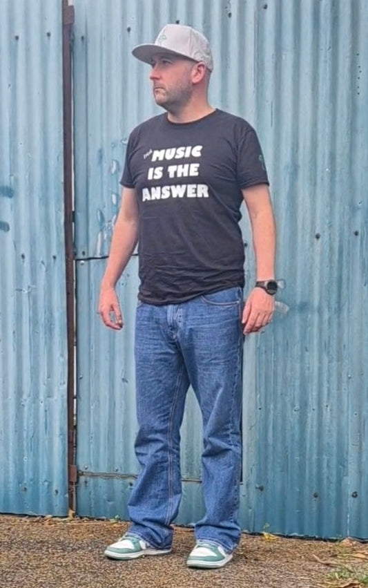 Short sleeve "Music is the Answer" T-Shirt