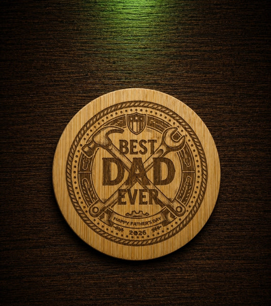 Fathers day "Best Dad Ever" bottle opener