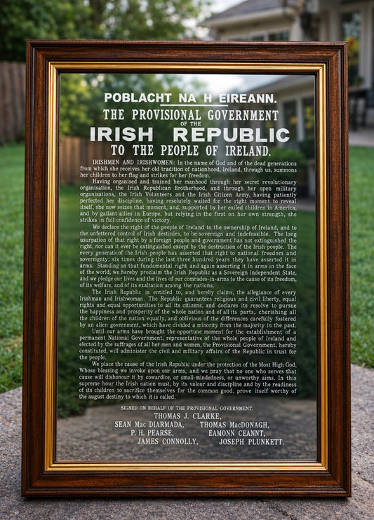 Engraved mirror: The Proclamation